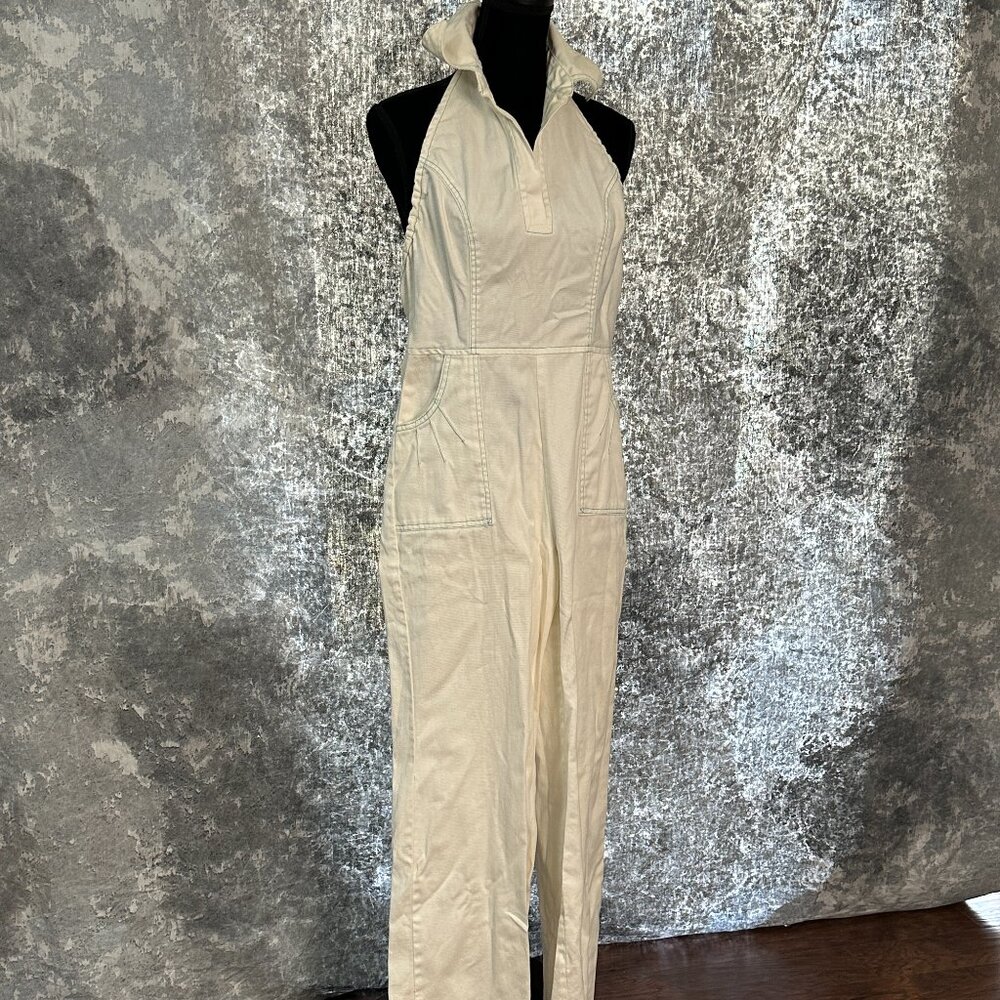 Real VINTAGE jumper outfit from the 70's!! ~ Size jr 13 or S/M adult~wide leg